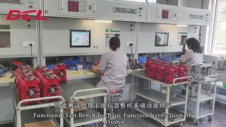 Test completo delle prestazioni dell'attuatore elettrico